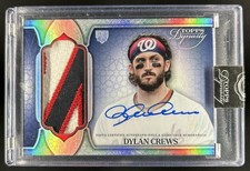 2025 Topps Dynasty Dylan Crews Patch Auto Silver Rookie RC #/5 Nationals