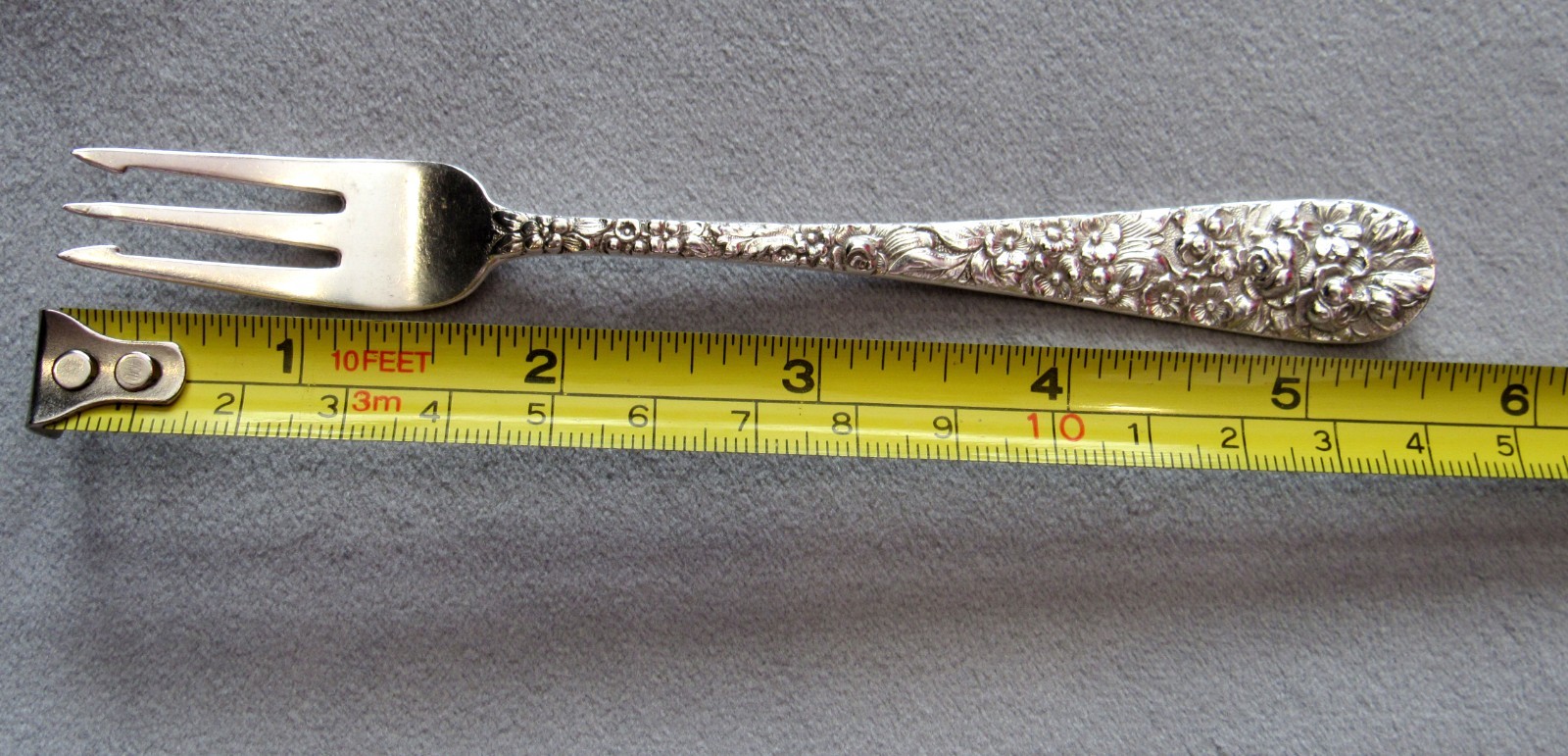 Stieff Rose Sterling Oyster~Seafood~Cocktail Fork ~ Longer Tines