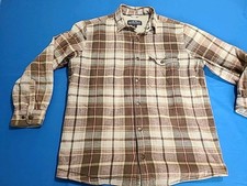Woolrich Flannel Mens Jacket Shacket Size Large Snap Button