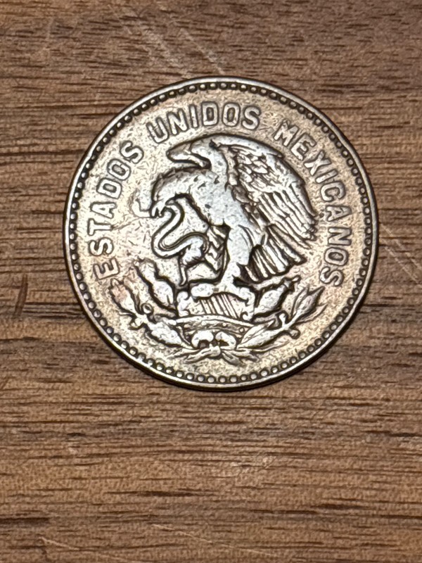 1957 CINCUENTA CENTAVOS ESTADOS UNIDOS MEXICANOS Collector Coin Gift Idea