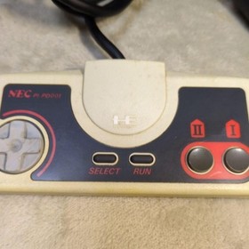 PC Engine PI-PD001 White Red Controller Pad NEC PCE Retro Game Accessory Used
