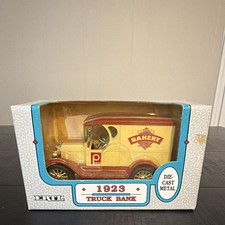 Ertl 1923 Chevrolet Bakery Truck 1:25 Diecast Coin Bank Rubber Tires Model 2107