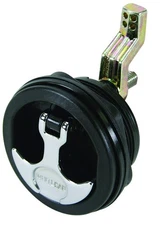 Whitecap T-Handle Latch with Keyed Lock - 3" Diameter - Black