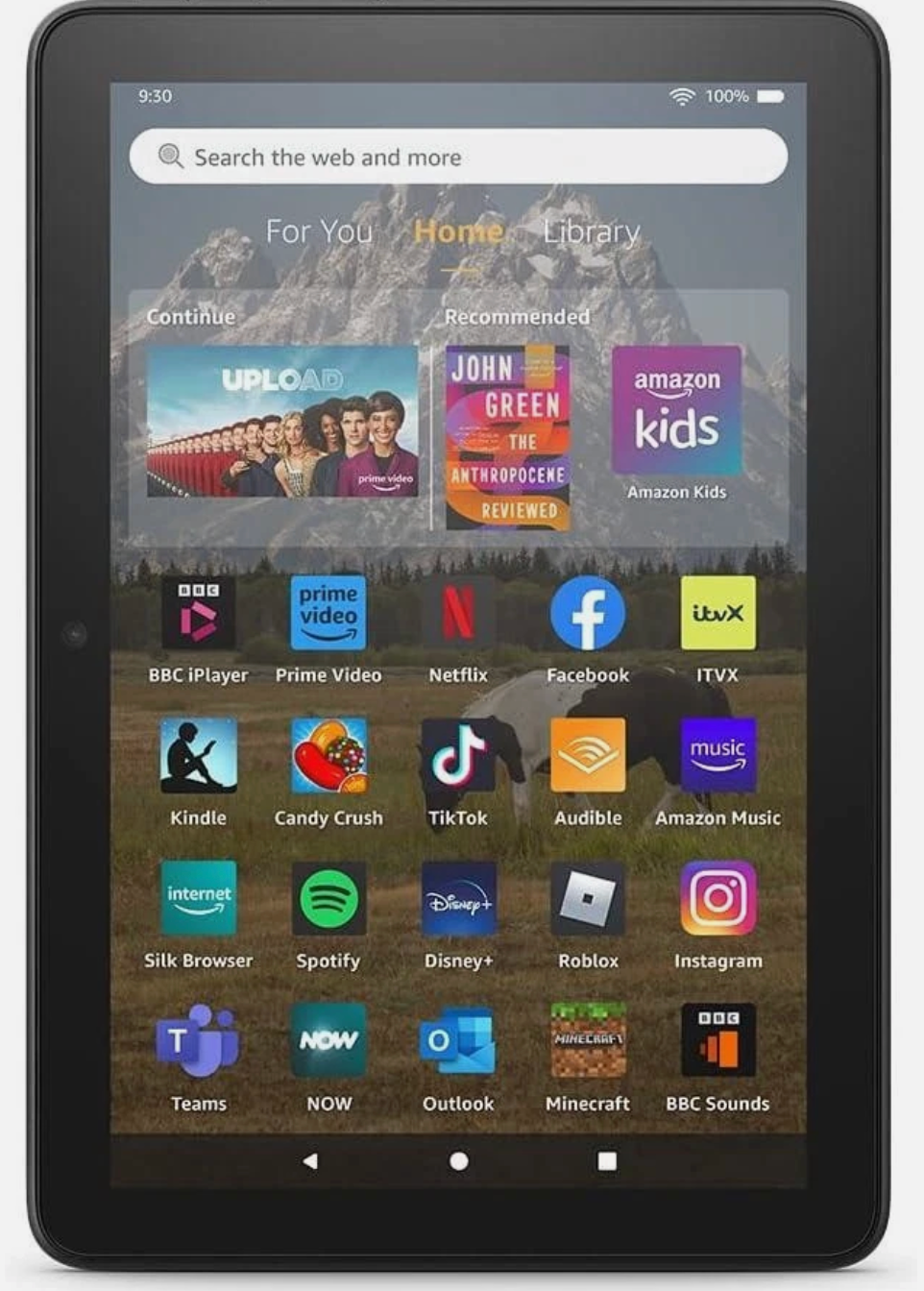 AMAZON Fire HD 8 Plus 64 GB 10th Gen 30% Faster with Ads- Slate