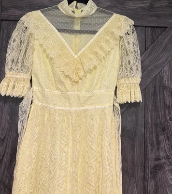 yellow dress women Ambraee Handpainted Floral Organza for | V-Neck Puff Sleeve Umbrella Cut flattering high waist and CLEARANCE - Celavie 2298S bodysuit color:Chambray