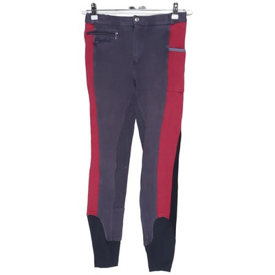 Equilibre, Reithose, Größe: 176, Grau/Rot/Schwarz, Baumwolle/Elasthan #v8a
