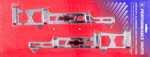 Proform 141-638, Kit Chrome Steel Fits 59-86 Sbc Bowtie Wire Looms 2Pcs Performa - Picture 2 of 9