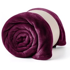 Large Fleece Blanket Sofa Bed Mink Throw Faux Fur Blankets Single Double King