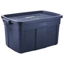 Rubbermaid Rmrt310000 Stack  Nest Storage Tote W/ Lid, 31 Gal, 32-1/4 In L X