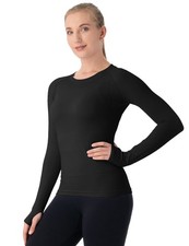 Seamless Workout Shirts for Women Long Sleeve Yoga Tops Sports Running Shirt ...