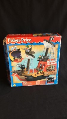 Fisher Price Great Adventures 77041 1997 Piratenschiff, komplett mit...