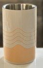 Society 6 Wine Chiller Stainless Steel Mid-century Modern Taupe & Peach — photo 2