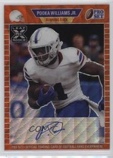 2021 Leaf Pro Set Metal 1989 Orange Wave 6/10 Pooka Williams Jr Auto 0x0k