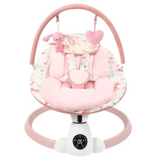 Baby Swing for Infants with 5 Swing Speeds, Portable Electric Baby Swing with Bl