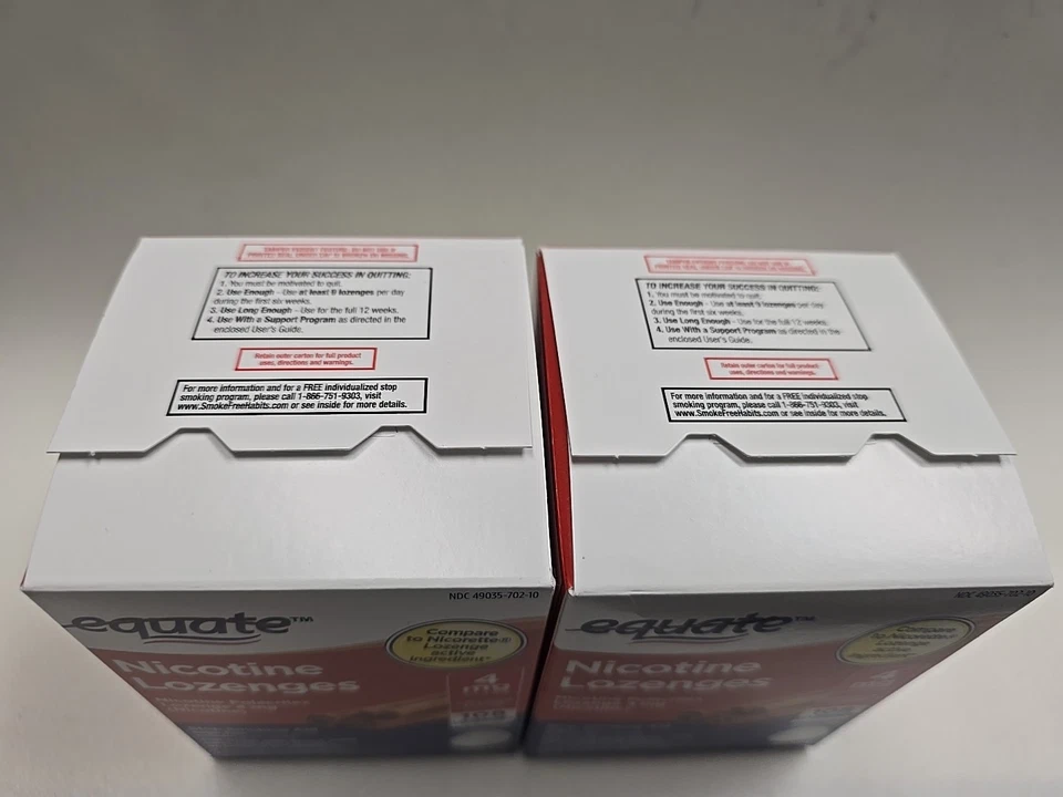 Pastilla de nicotina 4mg sabor canela caja de 108ct. (Lote de 2 cajas) Foto 2 de 4