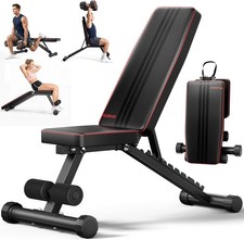 Space-Saving Foldable Weight Bench - Comforta...