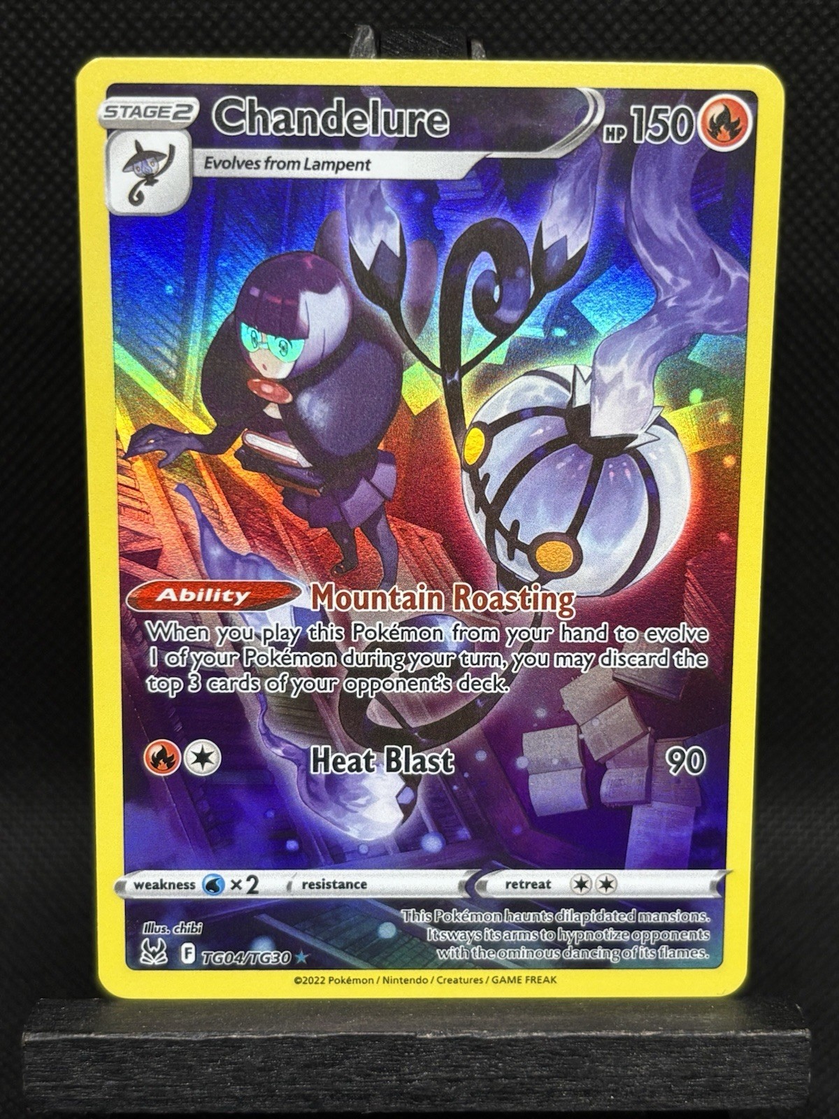 Chandelure TG04/TG30 Swsh11: Lost Origin Trainer Gallery Holo Pokemon Card NM