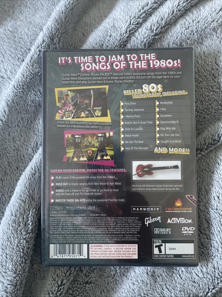 Guitar Hero Bundle For PlayStation 2.  Rock Of The 80s And Legends Of Rock - Image 3 of 4