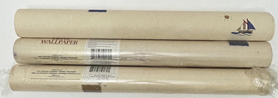 Graham & Brown Nautical Vinyl Wallpaper Lot of 3 Rolls Pattern 50170