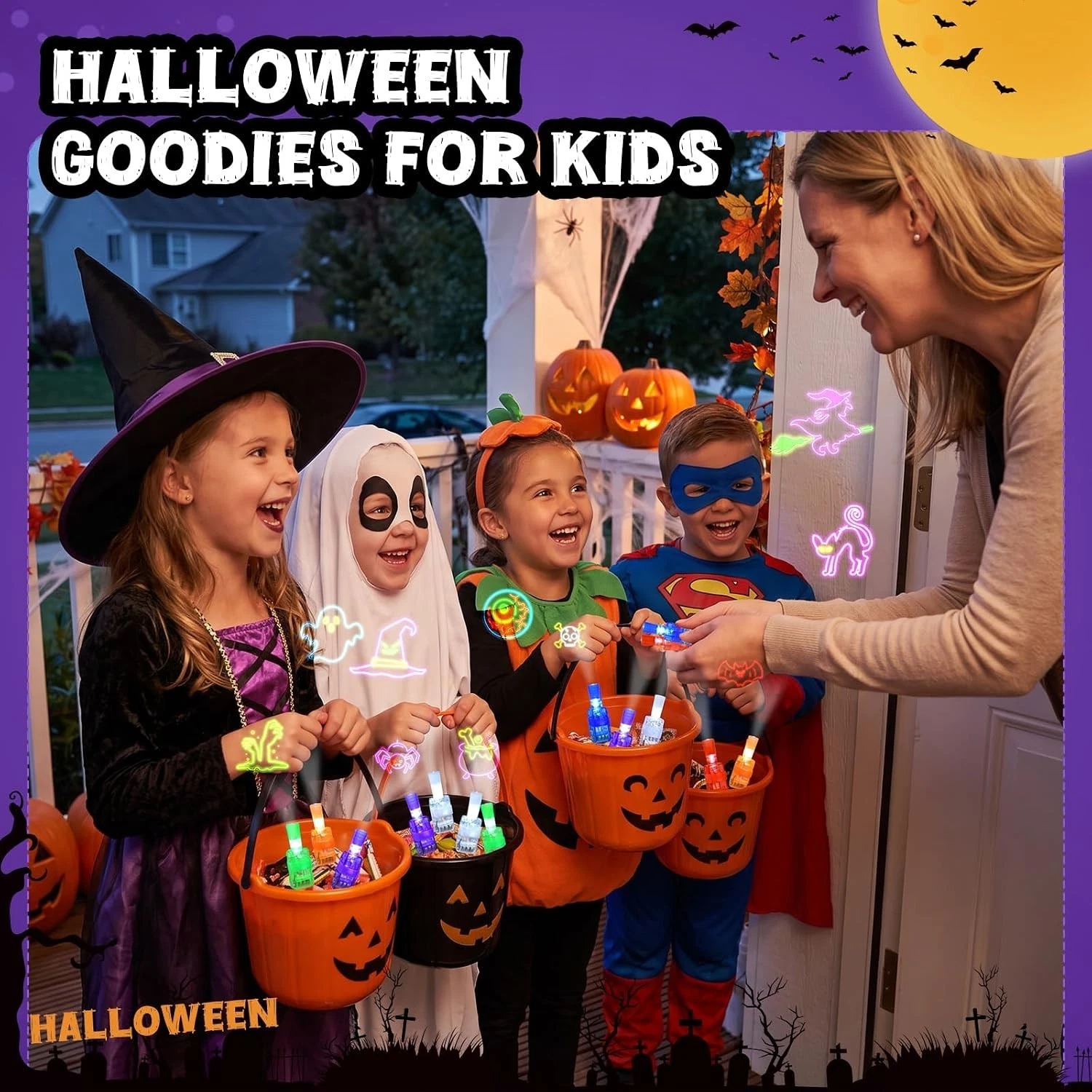 Halloween Finger Projector Lights