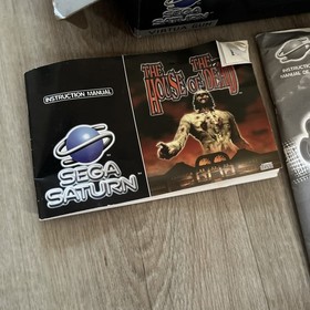 Sega Saturn the House of the Dead Virtua Gun Boxset BOX MANUALS ONLY RARE