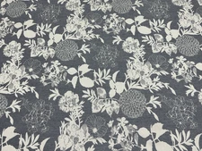 Sunbrella  Outdoor Floral Gray  Upholstery  Fabric 