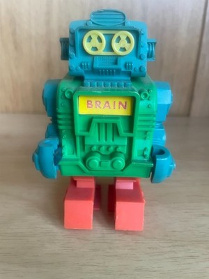 RAR Topper Ding-A-Lings 'BRAIN' Roboter Made in Hong Kong 1970