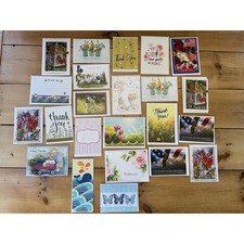 Lot of 23 Greeting Cards with envelopes. THANK YOU cards. Some Vintage.