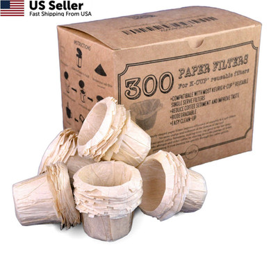 canFly Unbleached Disposable K-CUP Paper filters 300 count, Brown