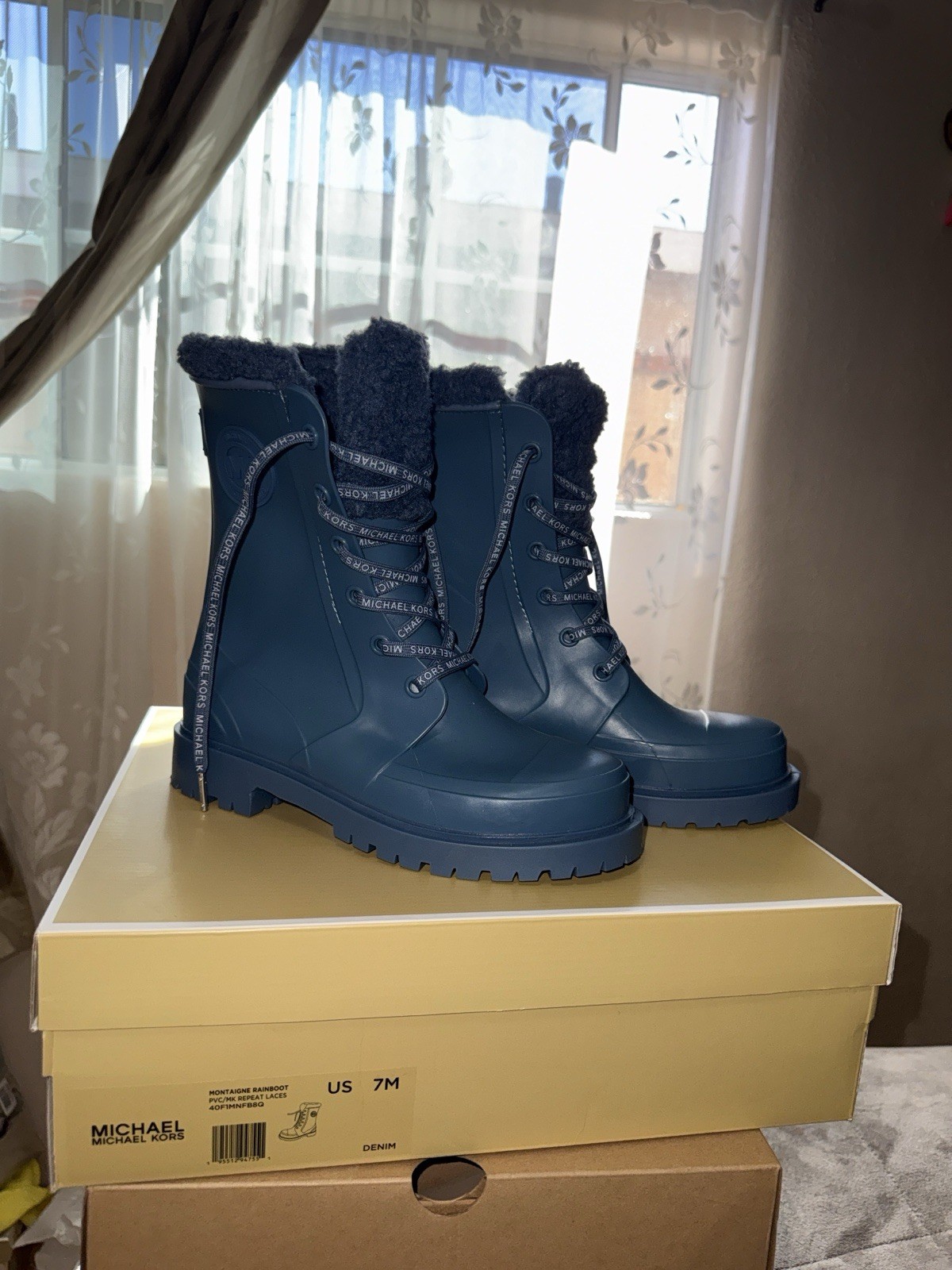 Michael Kors Women's Black Rain Boots Size 7 thumbnail 7