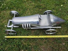Large Polished Aluminium VintageArt deco Racing Car Model