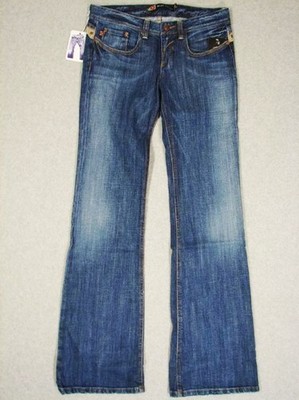 IA31334 *NWT* DESIGNER DENIM **OLIGO TISSEW** ISIS DRAGONFLY WOMENS JEANS - sz28