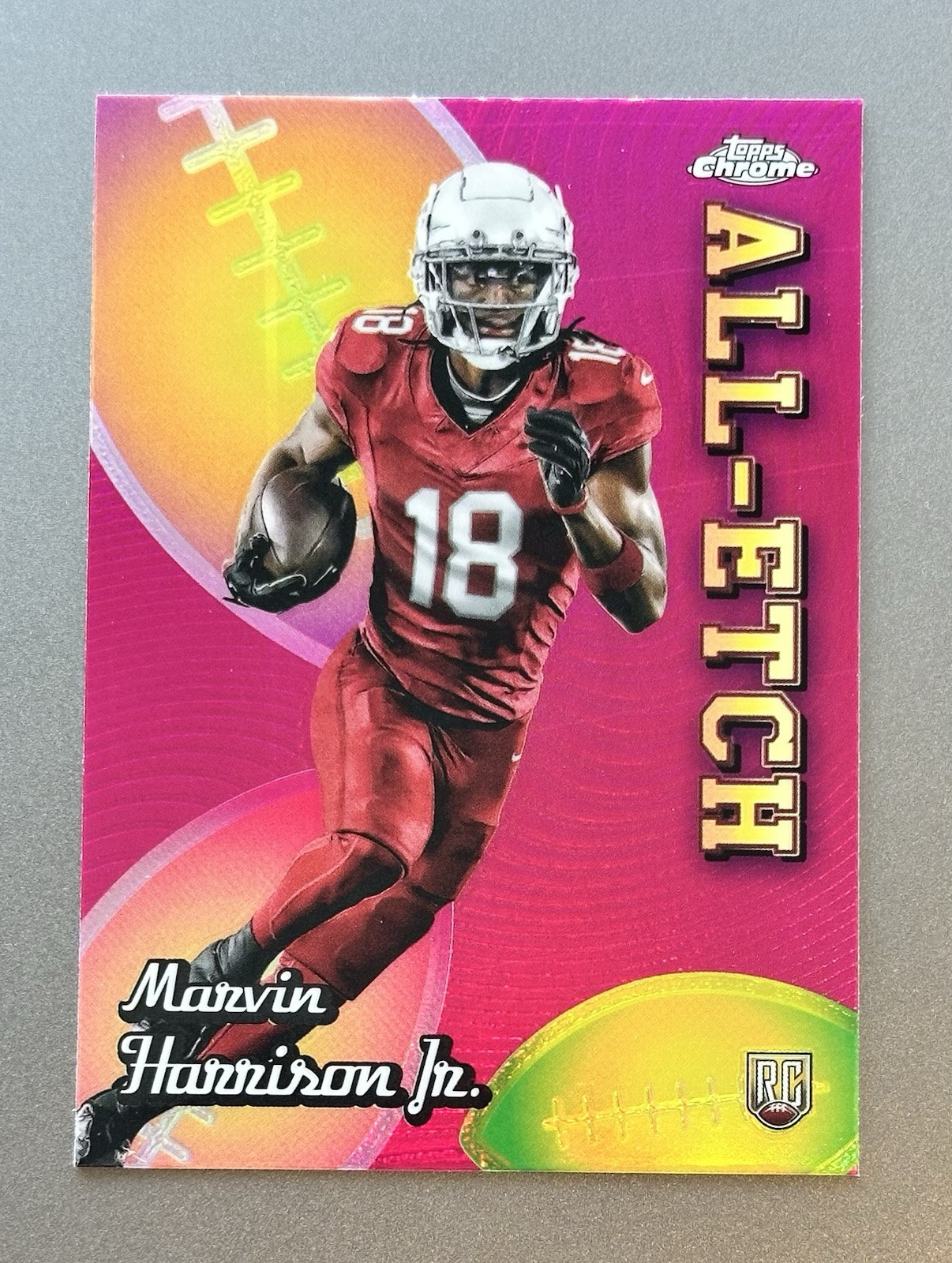 2024 Topps Chrome MARVIN HARRISON JR #CAE-MH Pink Refractor All
