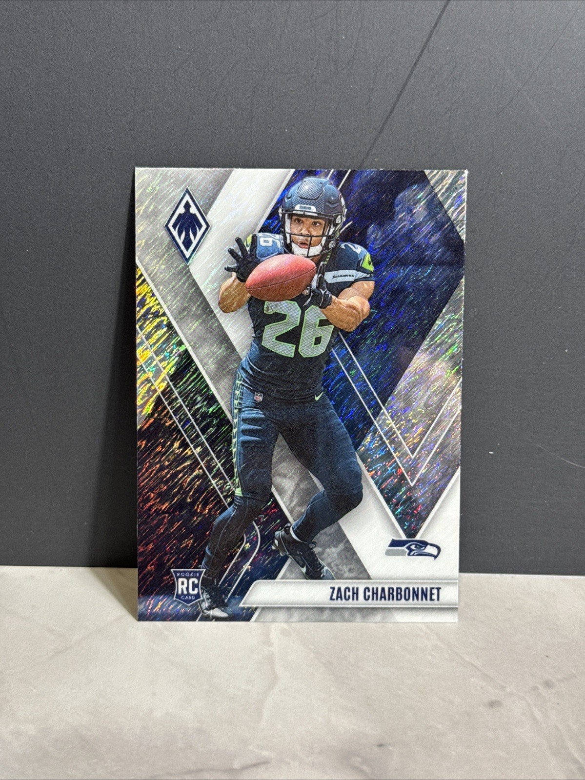 2023 Phoenix Football - Zach Charbonnet White Shimmer (RC) SP #127