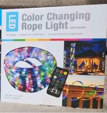 LED Color Changing Rope Lights With Remote 18 Ft