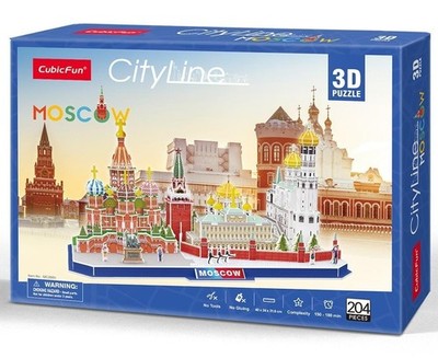 Cubic Fun Puzzle 3D CITY LINE Moskau MOSKAU cubicfun 107 Teile MC266h