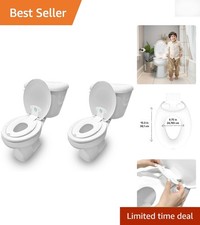 Innovative Flip  Sit Toilet Seat for Toddlers - Space-Saving  Removable Design