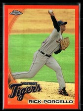 2010 Topps Chrome #13 Rick Porcello Orange Refractors