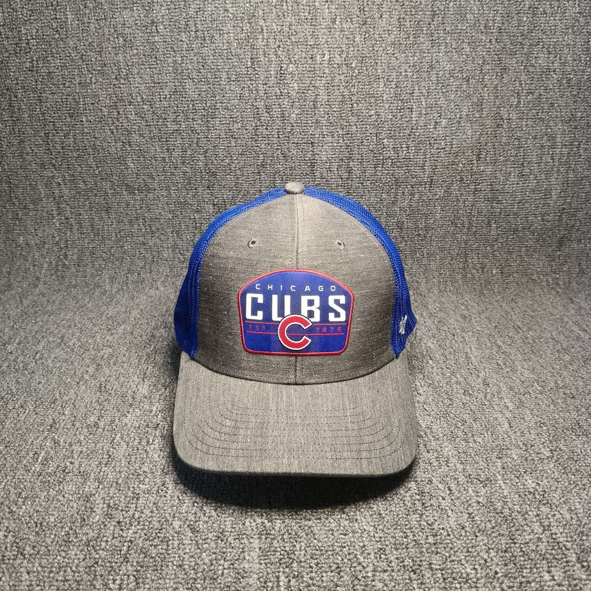 '47 Brand Chicago Cubs MLB Trucker Snapback Hat Gray Blue Cap