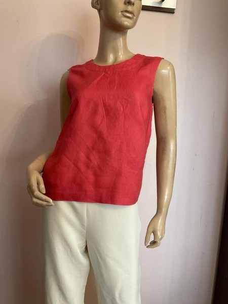 Women Hobbs Shirt Pink Linen 34 / XS / 42