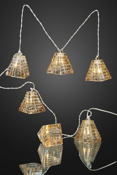 Led Lichterkette Glas Deko Innen Beleuchtung IP20 Weihnachten 6 Led Warmweiß-image