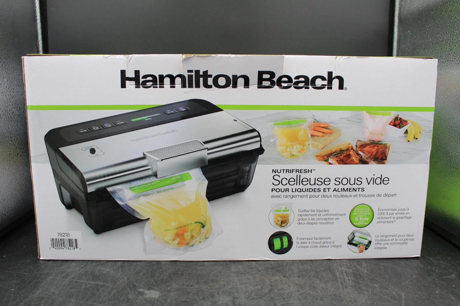 Hamilton Beach Nutrifresh Vacuum Sealer, Roll Storage and Cutter