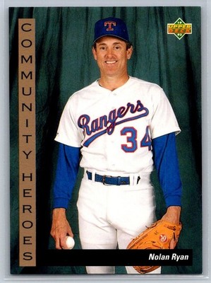 1993 Upper Deck - Community Heroes - Texas Rangers - Nolan Ryan #37