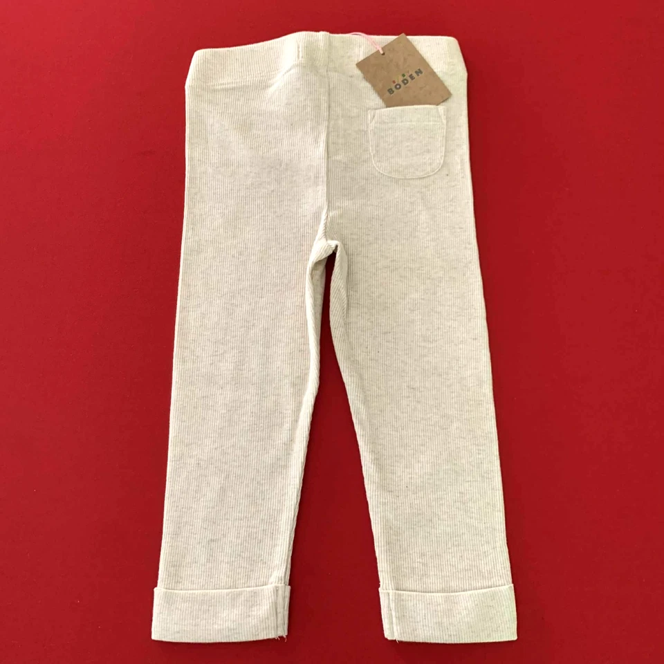 Mini Boden Lindo-Suave "Leggings Acanalados Marl" 18-24 Meses. ¡Gran idea de regalo! Foto 4 de 4