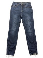 Judy Blue Skinny Jeans Womens 7/28 Blue Dark Wash Mid Rise Ankle Stretch