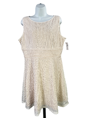 dressbarn a line dresses Dressbarn A-Line Dress Women's Size 4 Multicolor Geometric Tie Waist V Neck