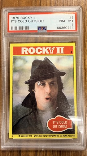 1979 Rocky II Its Cold Outside! #9 Rocky Balboa RC - PSA 8  only 9 -higher