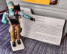 Vintage 1986 GI JOE Near Complete BEACH HEAD Code Name RANGER w FILE CARD