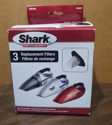 Shark 3 Replacement Filters For Cordless Hand Vac XSB726N Open Box
