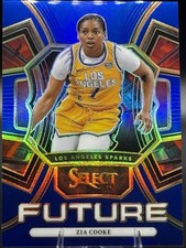 Zia Cooke 2024 Panini Select WNBA Select Future #2 Blue Prizm 43/49! -Sparks